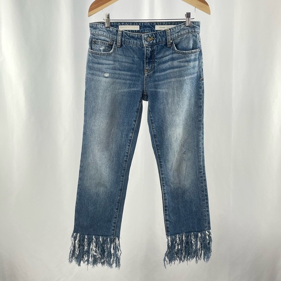 Pilcro and the‎ Letterpress Hyphen Fringe Jean in Blue Size 26 - Picture 2 of 10